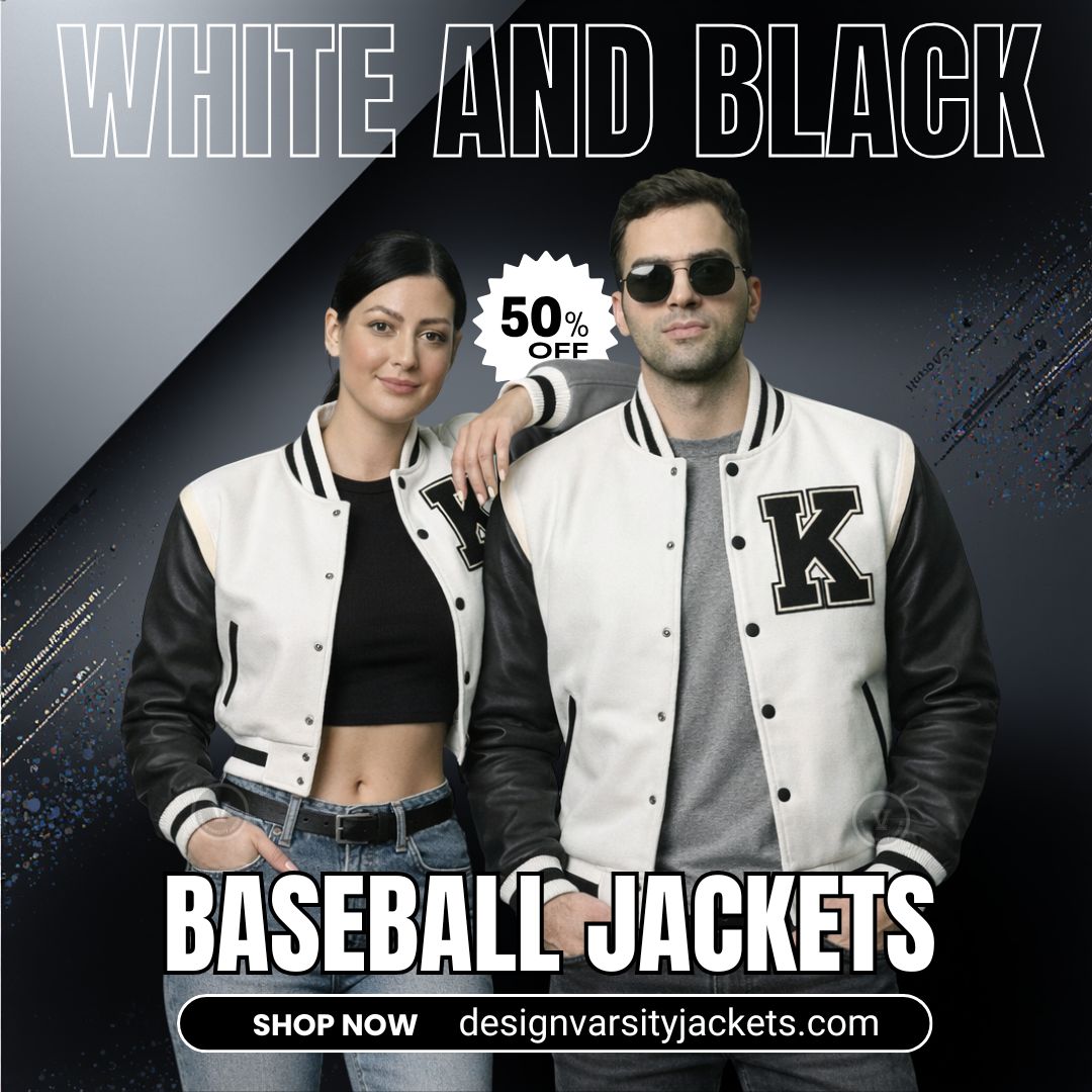 White And Black Baseball Jackets