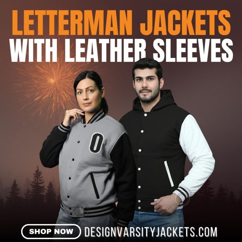 Letterman Jackets With Leather Sleeves