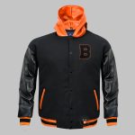 Vintage Hooded Varsity Jacket | Custom Retro Letterman Jackets (Bulk Available)