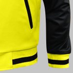 Yellow Zipper Varsity Jacket bottom side