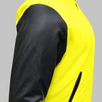 Yellow Zipper Varsity Jacket side