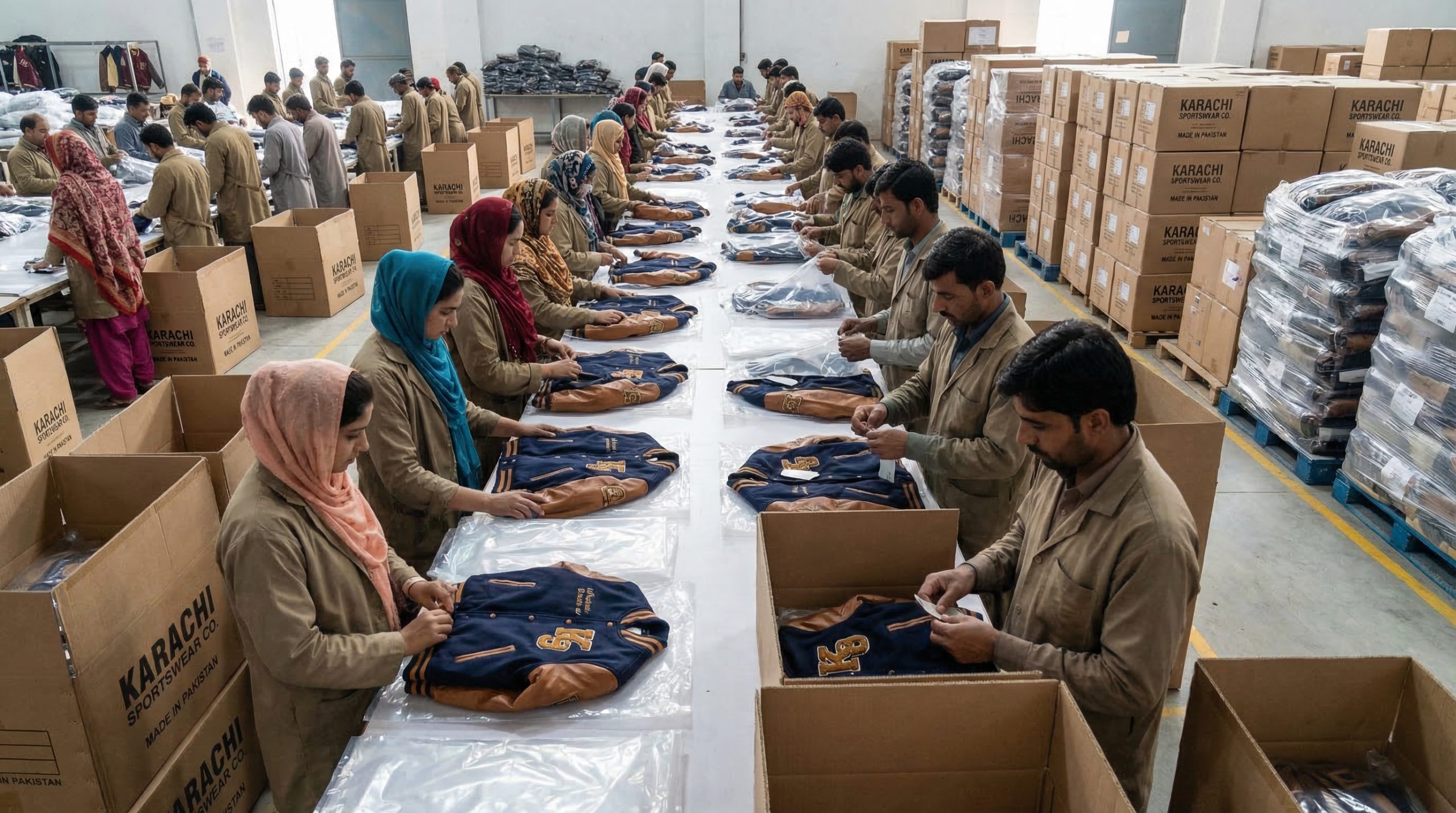 Design Varsity Jackets Packing