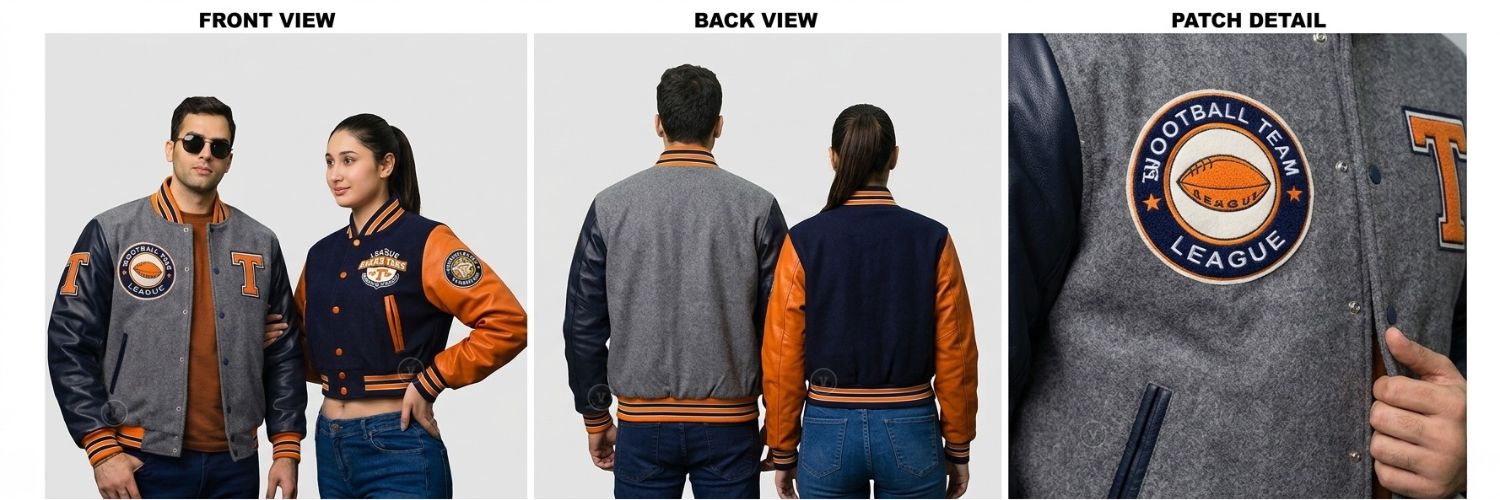 Design Varsity Jackets Team Baseball Jackets With Patches