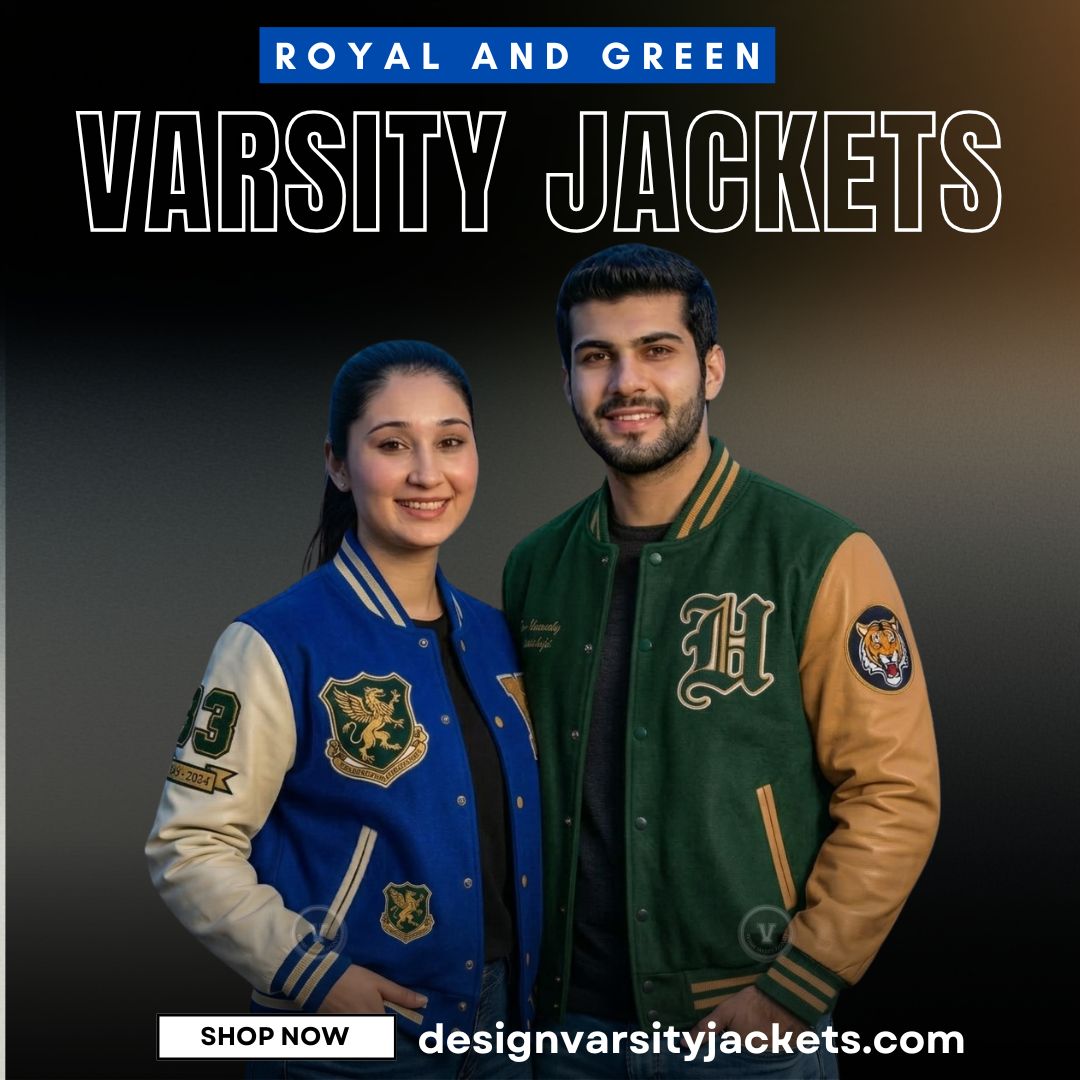 Royal And Green Varsity Jackets