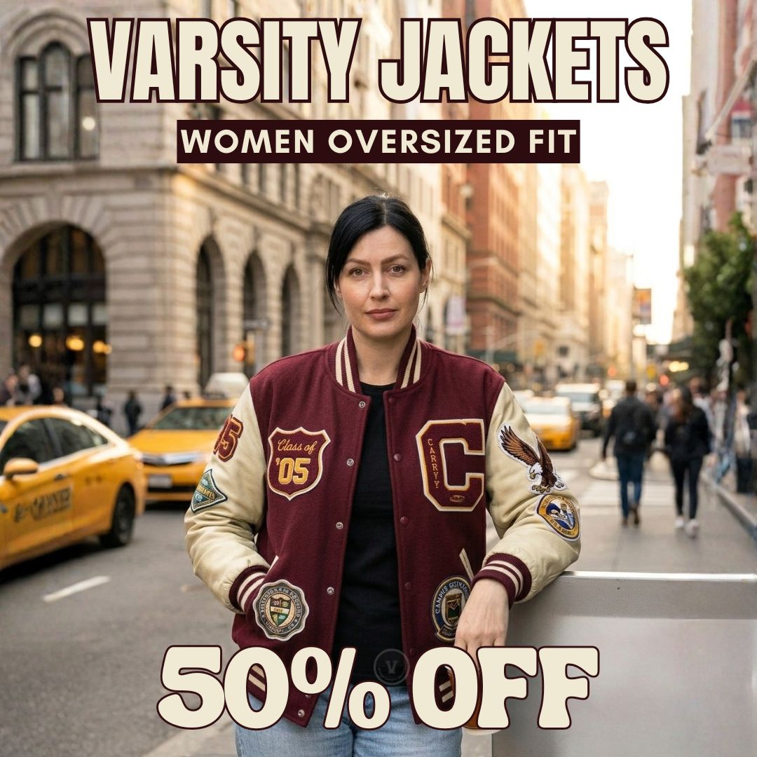 Varsity Jackets For Women Oversized Fit