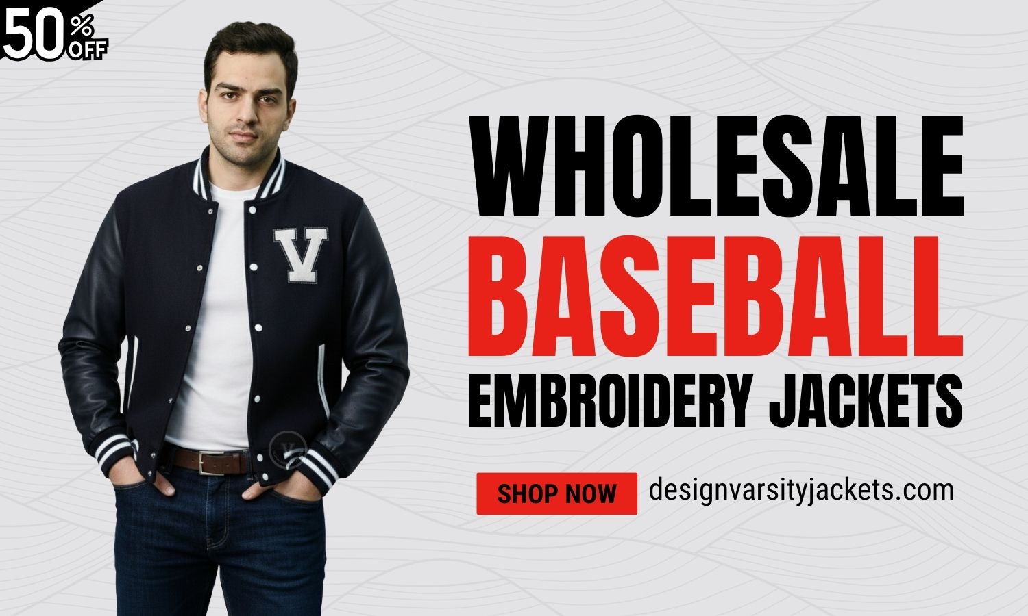 Wholesale Embroidery Baseball Jackets