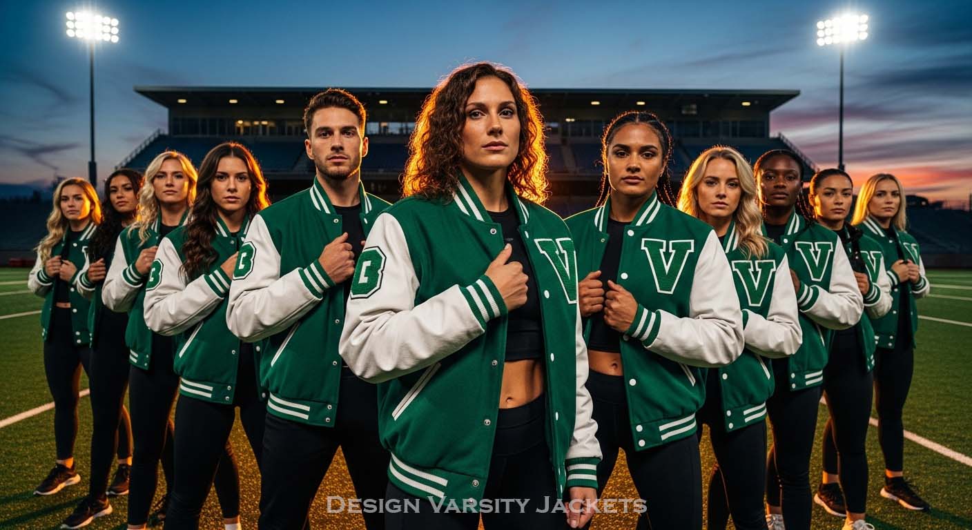 Green Varsity Jackets For Teams