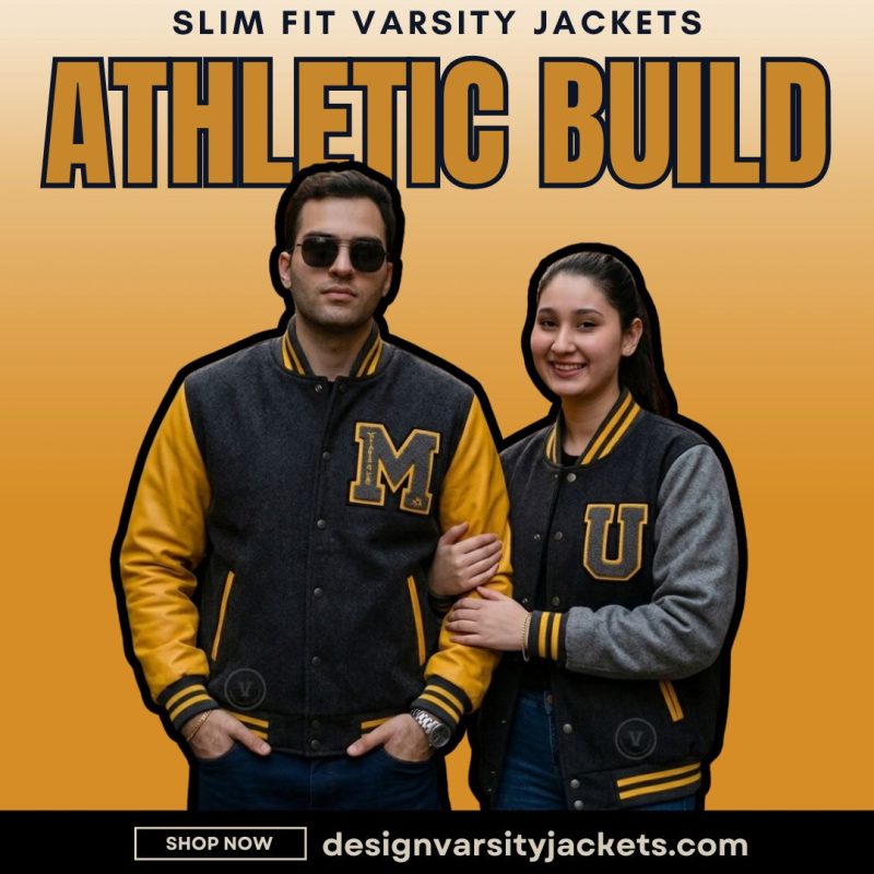 Slim Fit Varsity Jackets For Athletic Build