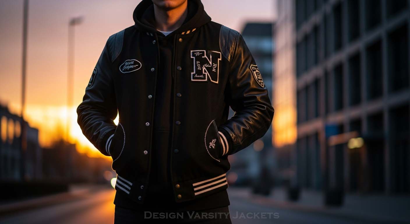 Varsity Jackets Leather Sleeves Style