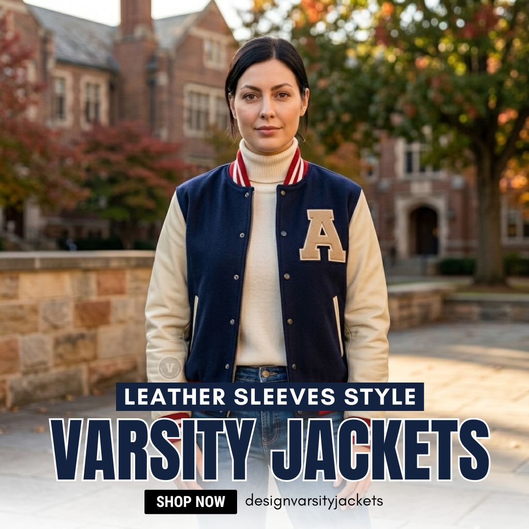 Varsity Jackets Leather Sleeves Style