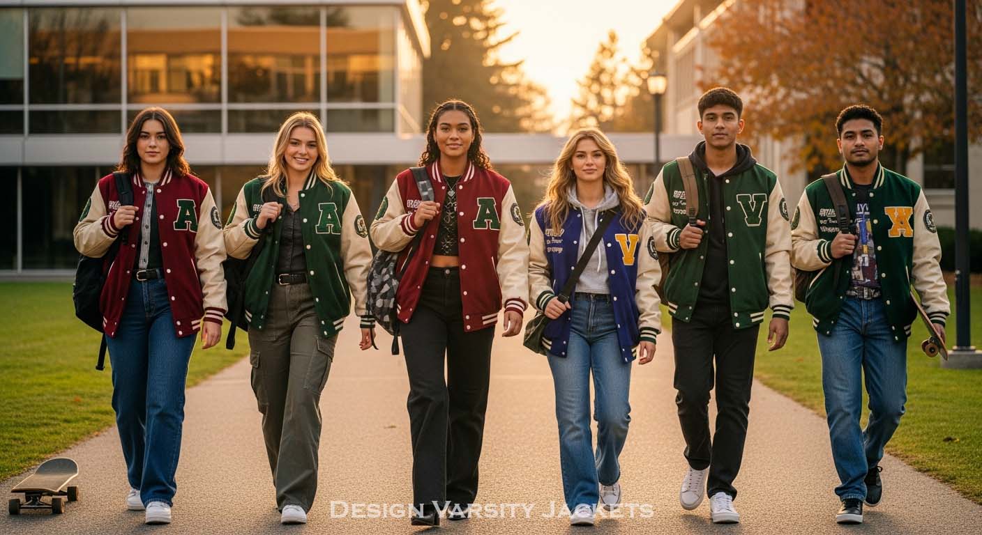 Varsity Jackets Unisex High School Fashion