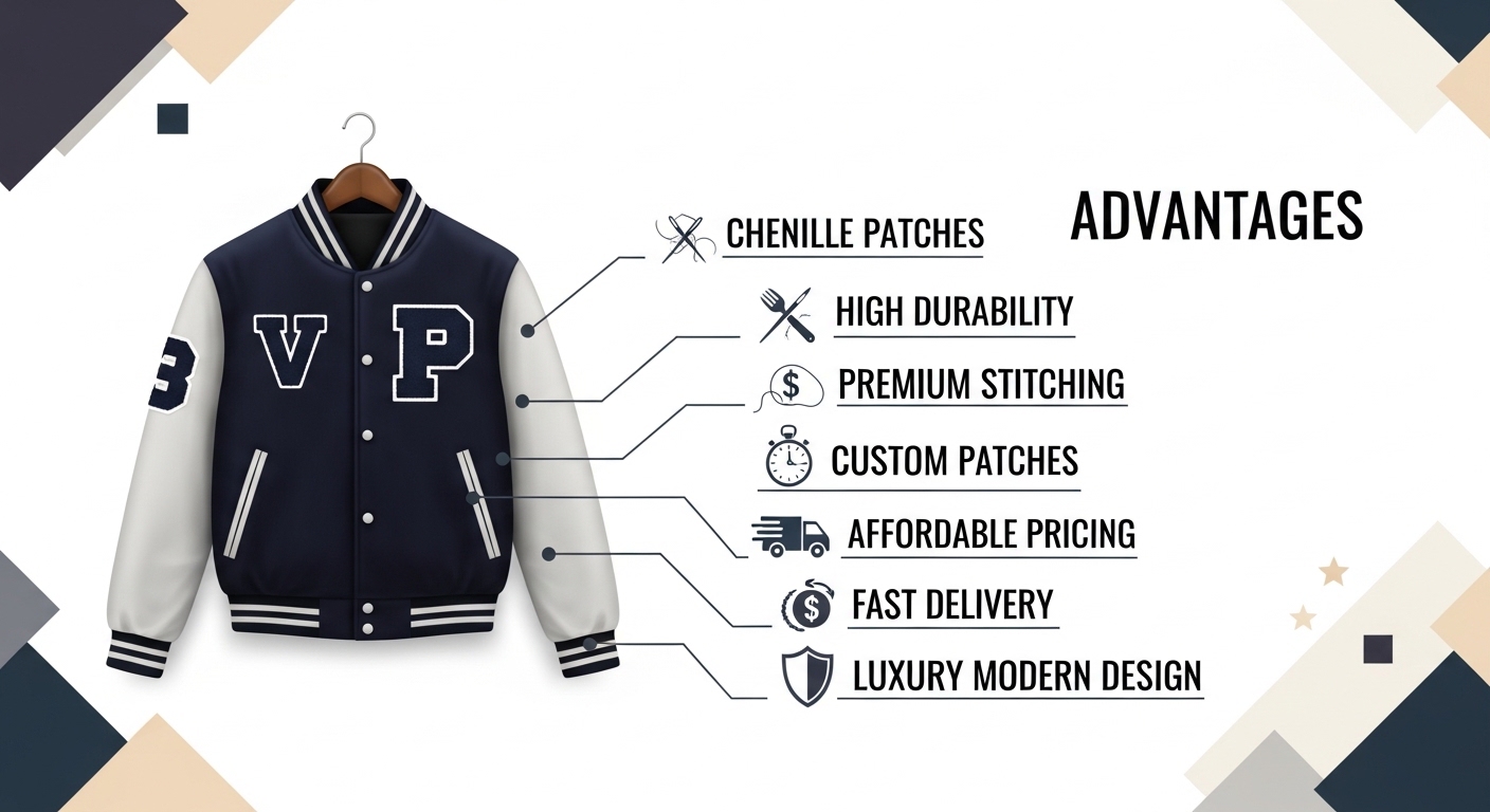 Varsity Jackets With Chenille Patches