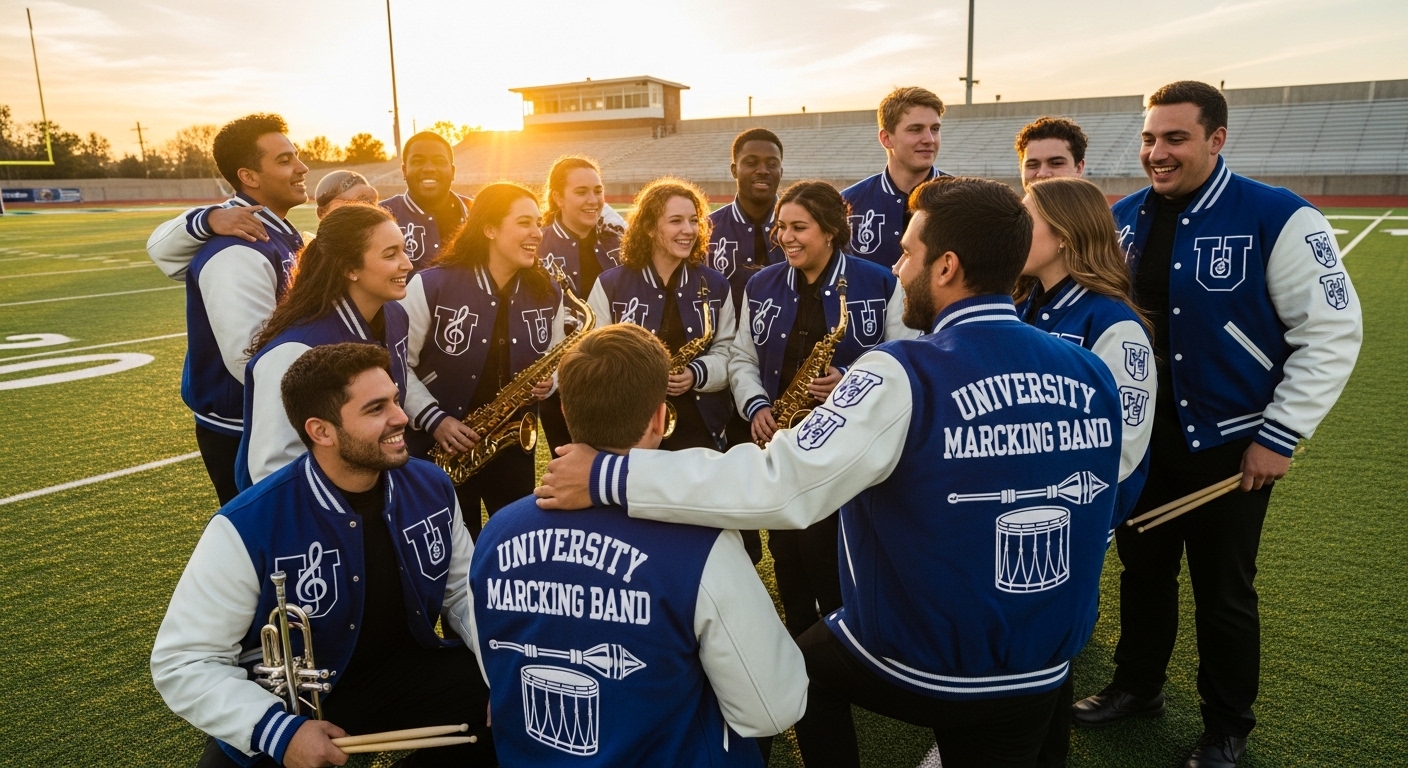 Varsity Jackets For University Marching Bands,varsity jackets