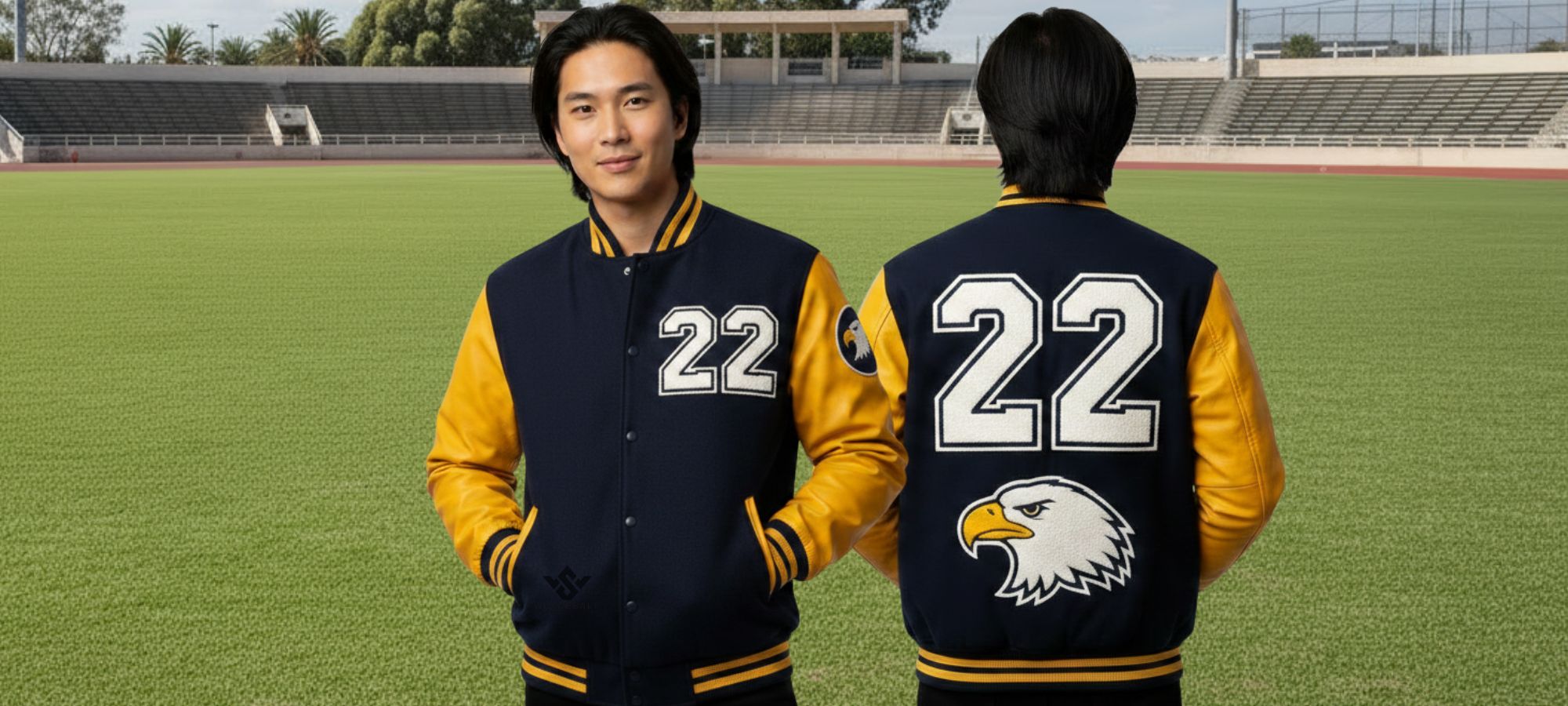 Varsity Jackets With Number Patches For Sports