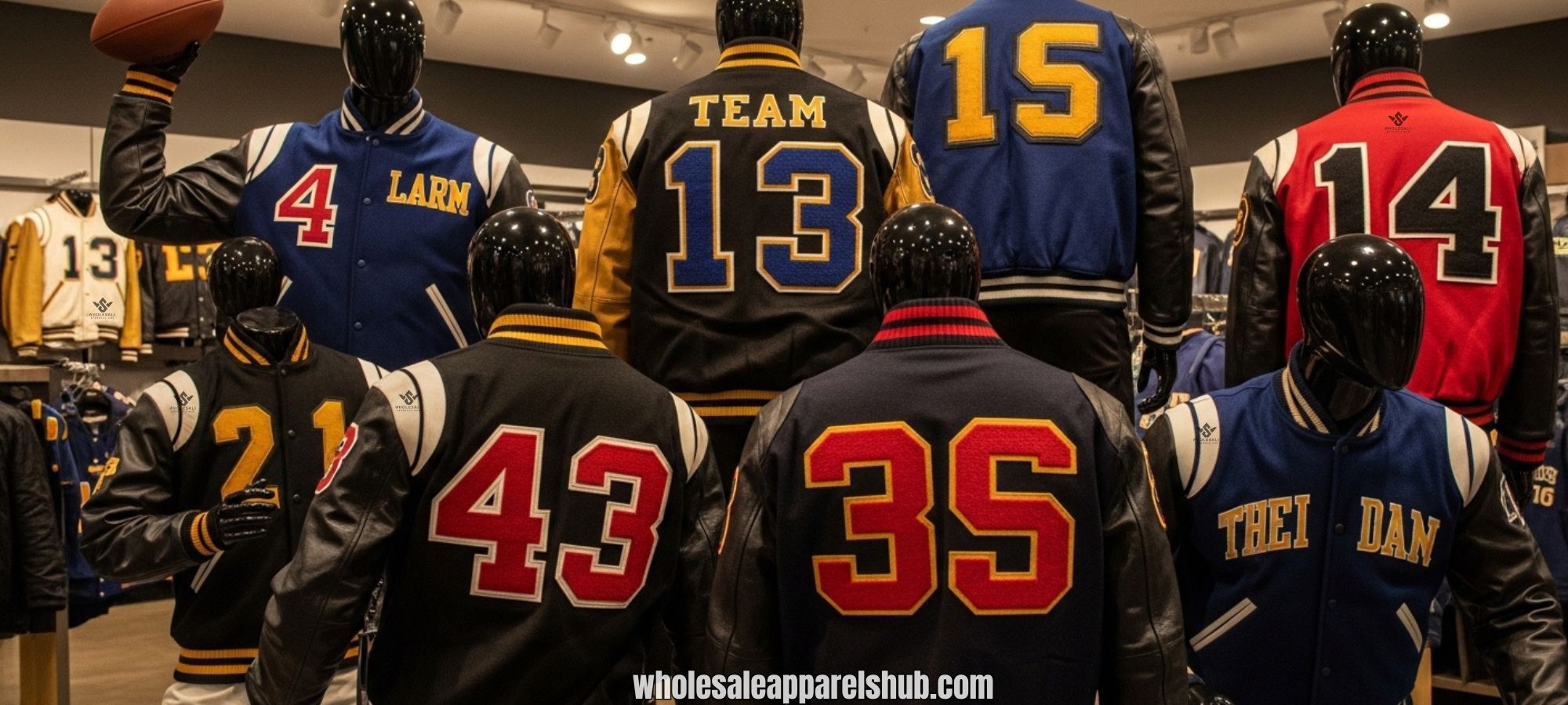 Varsity Jackets With Number Patches For Sports