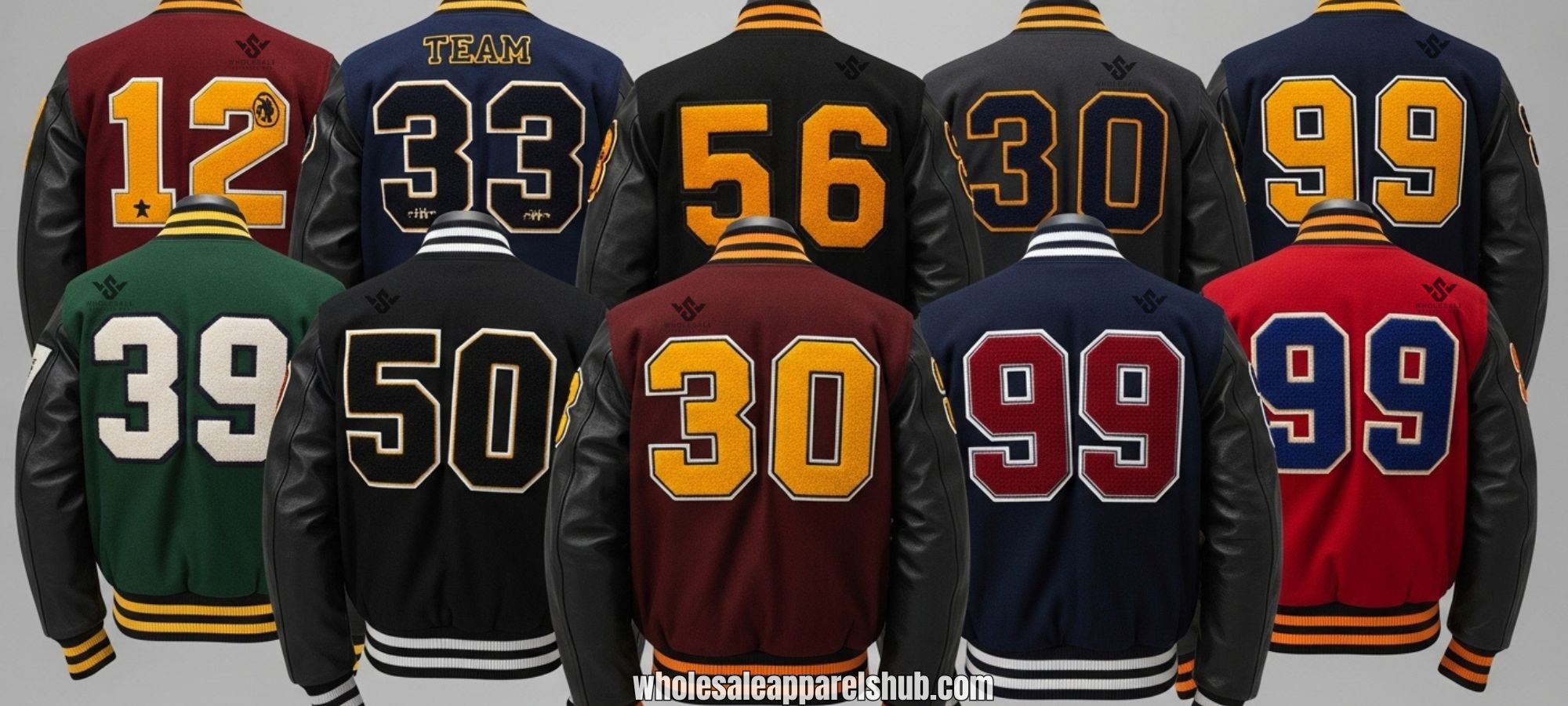 Varsity Jackets With Number Patches For Sports