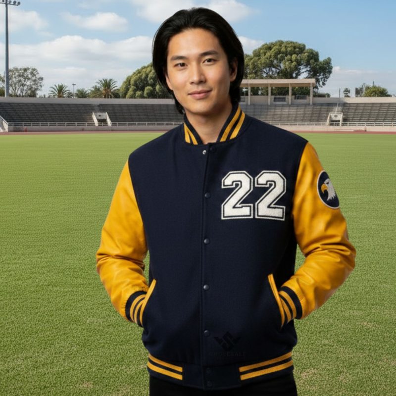 Varsity Jackets With Number Patches For Sports