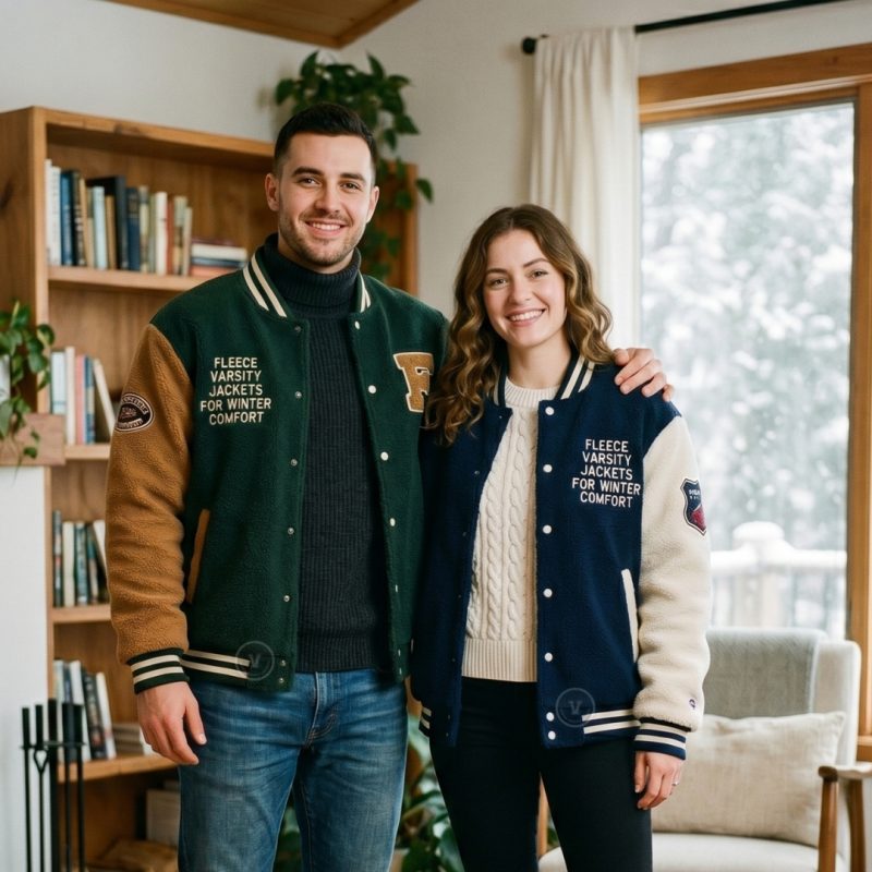 Fleece Varsity Jackets For Winter Comfort