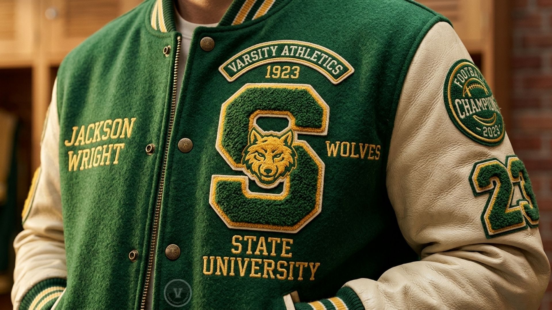 School Spirit Varsity Jackets With Embroidery