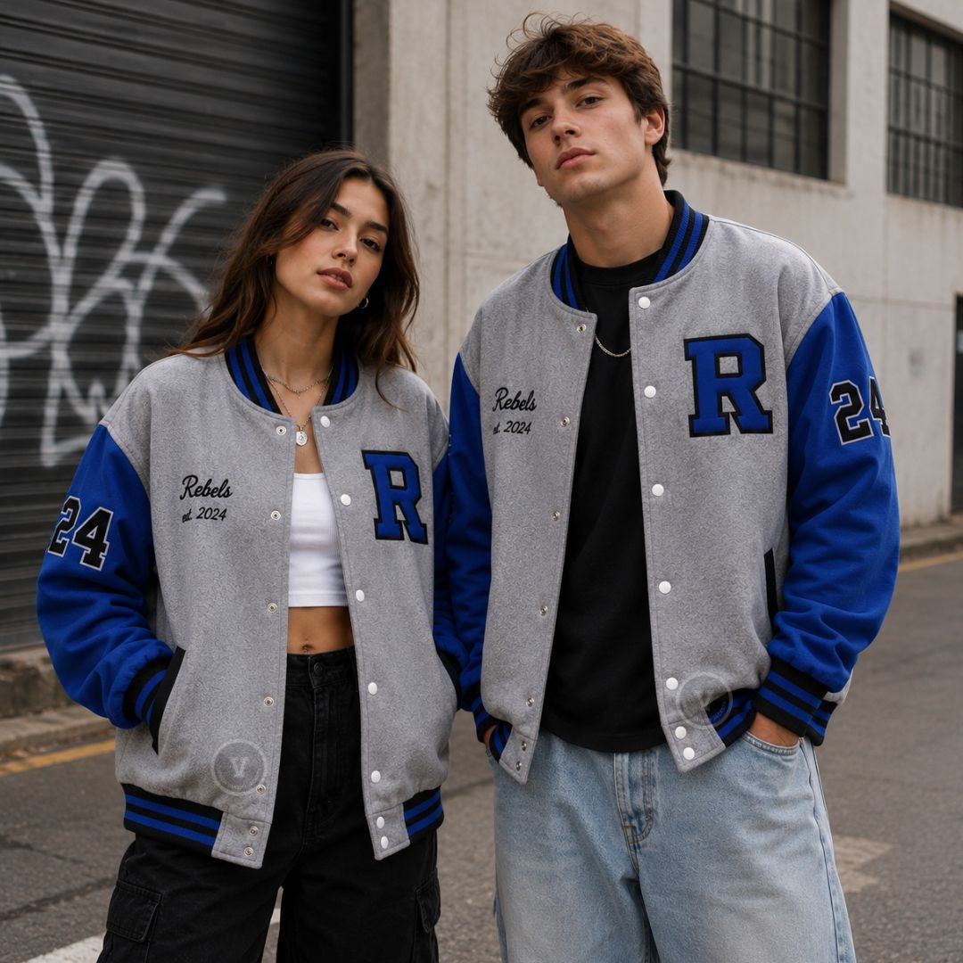 School Spirit Varsity Jackets With Embroidery