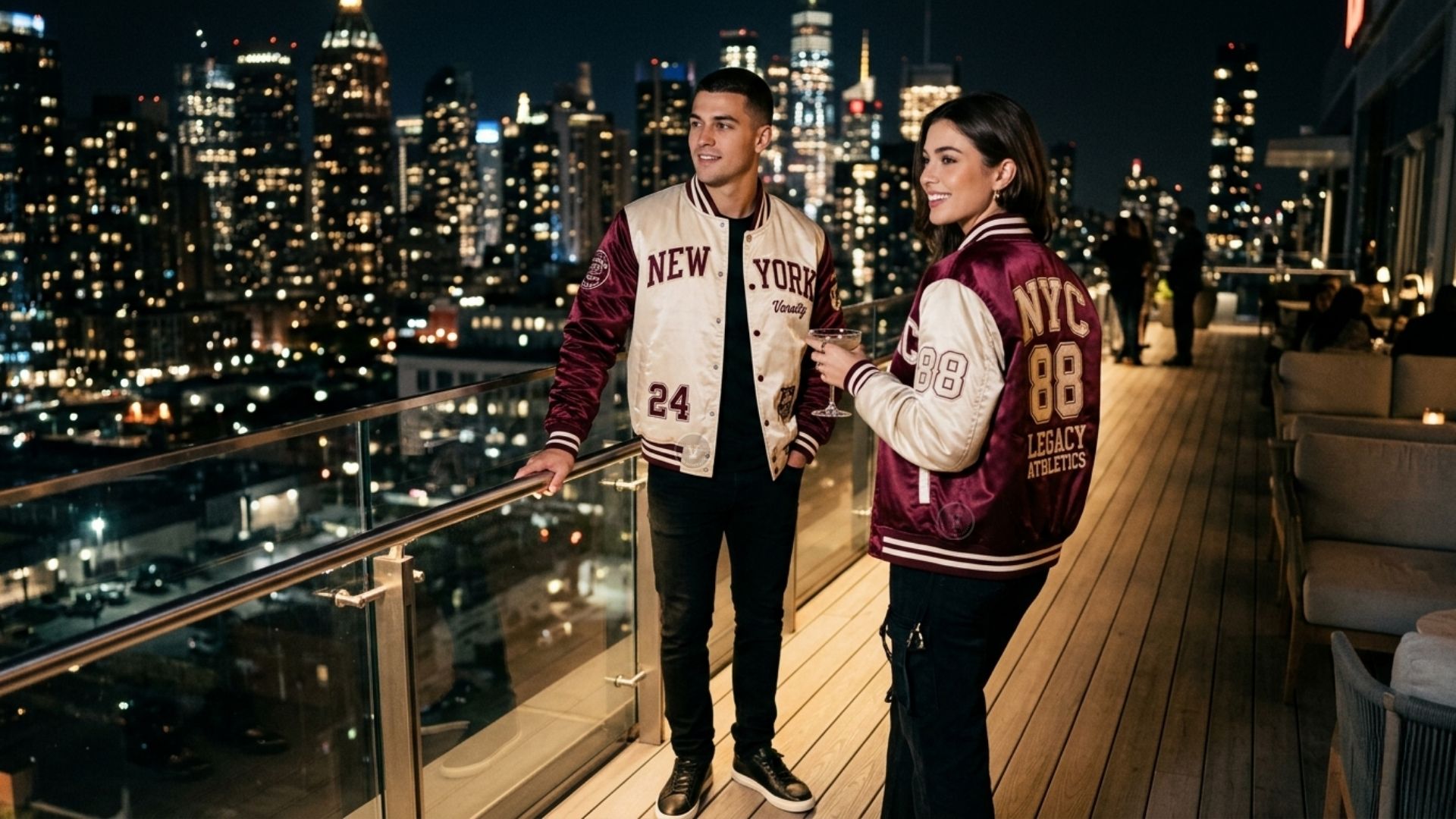 Varsity Jackets With Satin Finish
