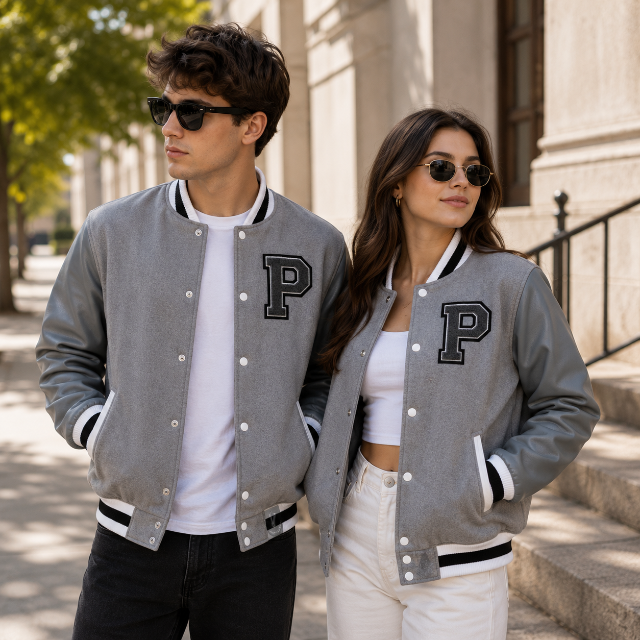 School Spirit Varsity Jackets With Logo Embroidery