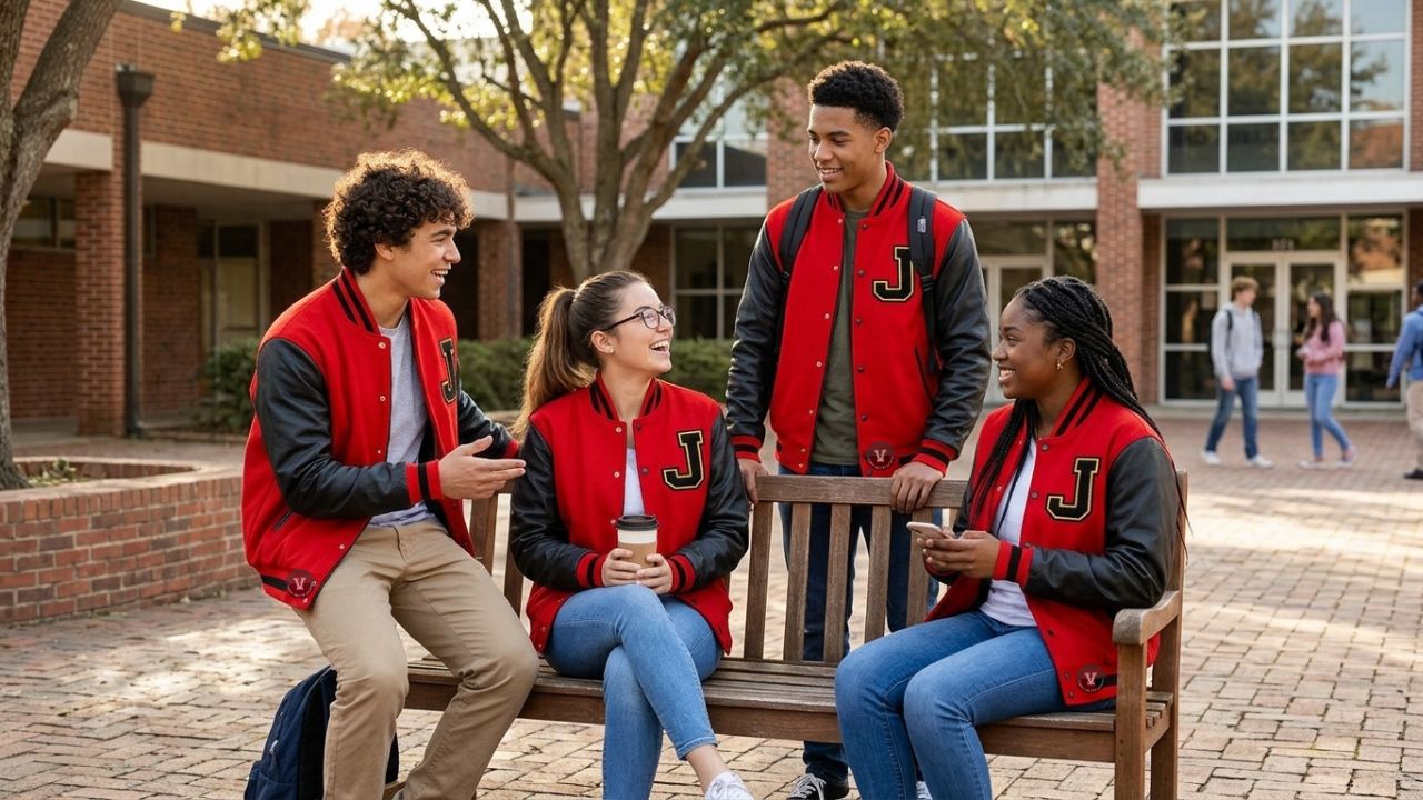 Red And Black Varsity Jackets For Custom