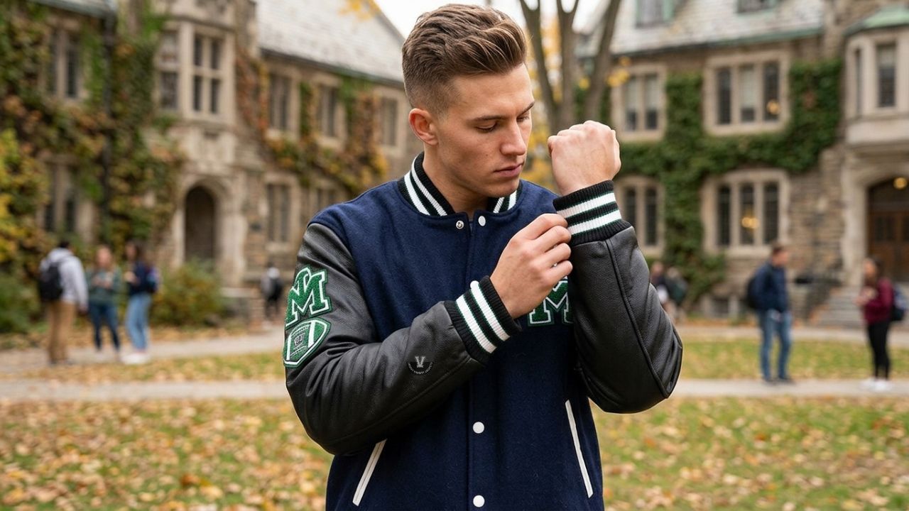 Wool And Leather Varsity Jackets Custom Made