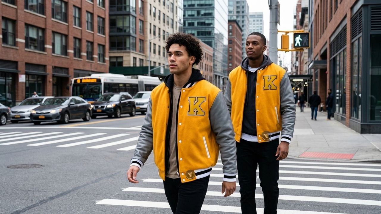 Design Varsity Jackets Men Varsity Jackets With Leather Sleeves