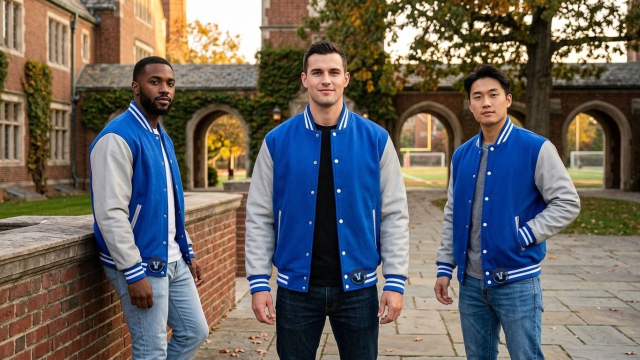 Varsity Jackets And Sneakers Casual Outfits