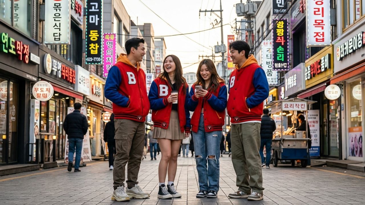 Varsity Jackets With Korean Street Fashion