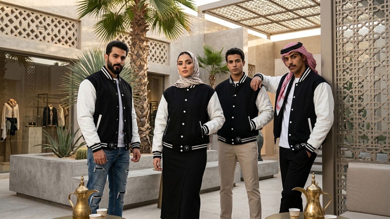 Varsity Jackets Trending in Middle East Fashion