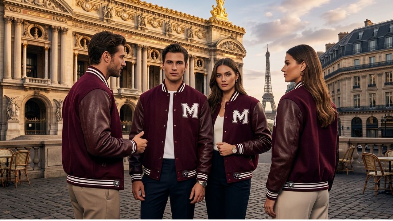 Varsity Jackets in Paris Luxury Fashion