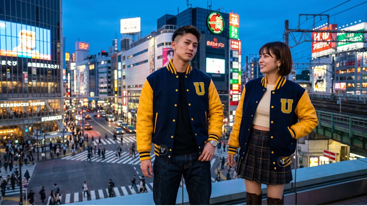 Varsity Jackets in Tokyo Harajuku Fashion