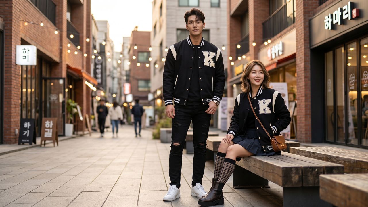 Varsity Jackets in Seoul K-Fashion Trends