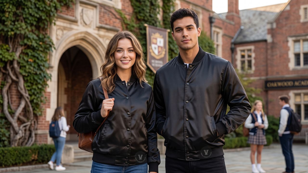 Satin Varsity Jackets Black Friday