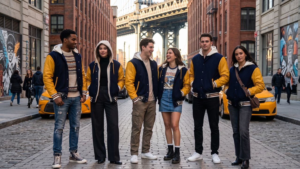Varsity Jackets in New York Street Fashion