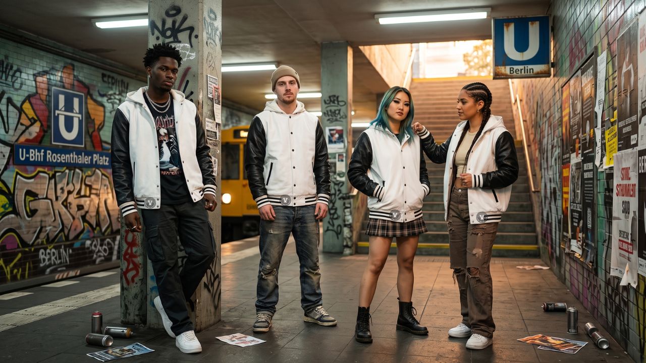 Varsity Jackets in Berlin Underground Streetwear
