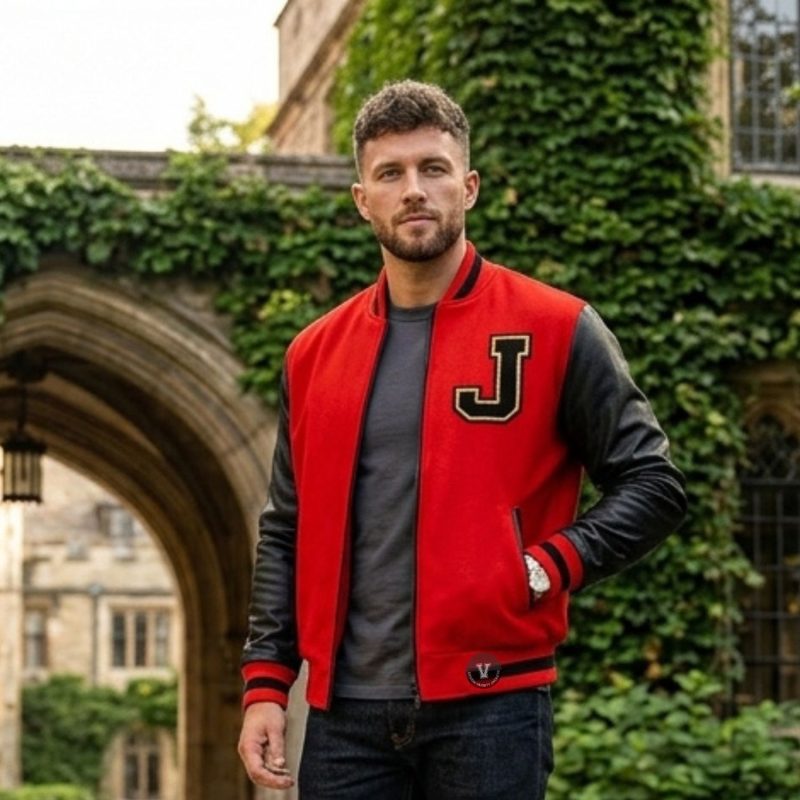 Red And Black Varsity Jackets For Custom