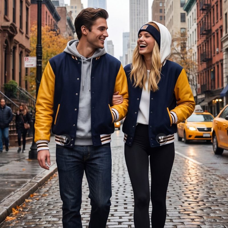 Varsity Jackets in New York Street Fashion