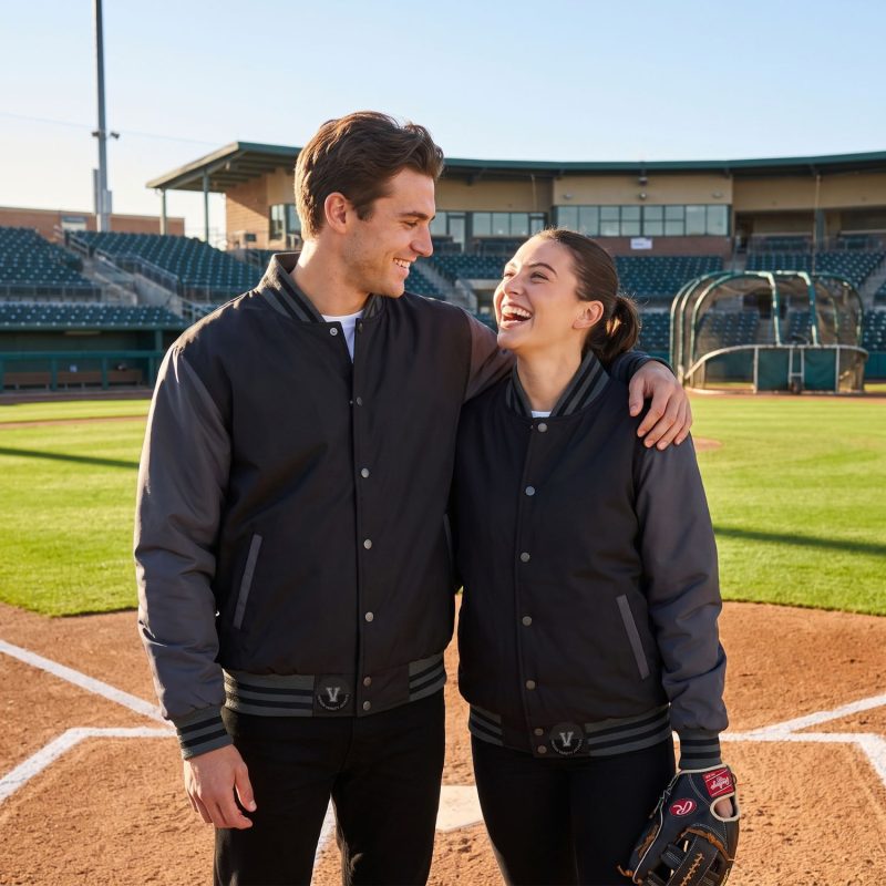 Black Varsity Jackets for Baseball Teams