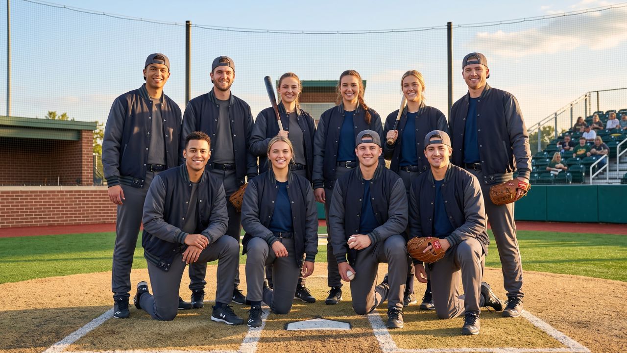 Black Varsity Jackets for Baseball Teams