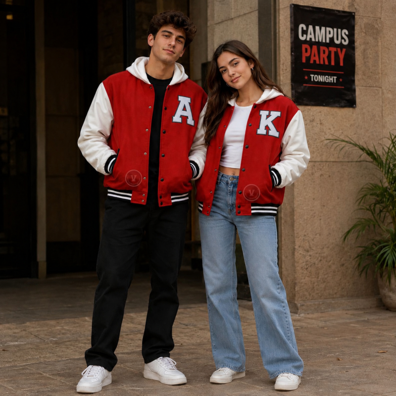 Varsity Jackets Campus Parties Outfits