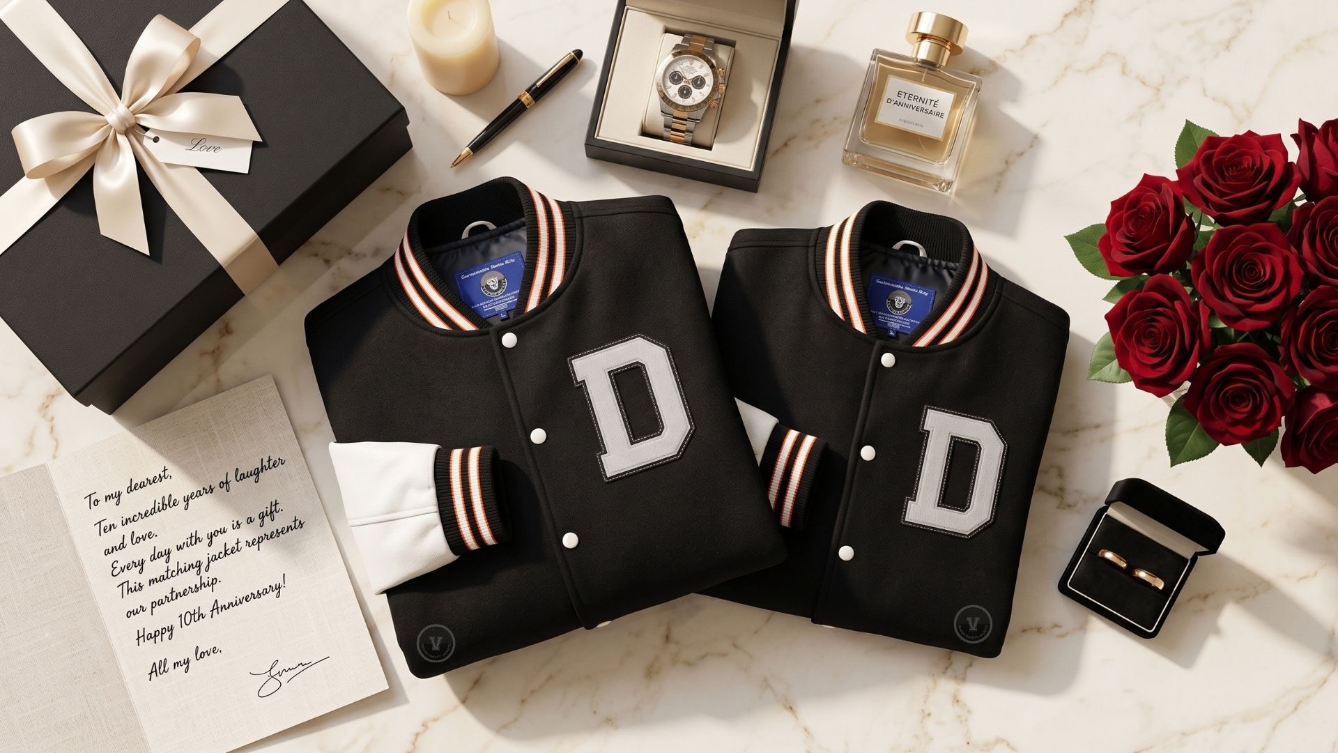 Couple Varsity Jackets With Letter Designs