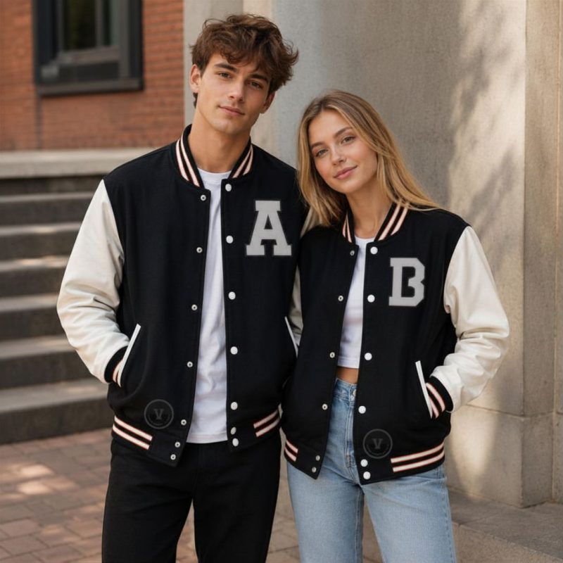Couple Varsity Jackets With Letter Designs