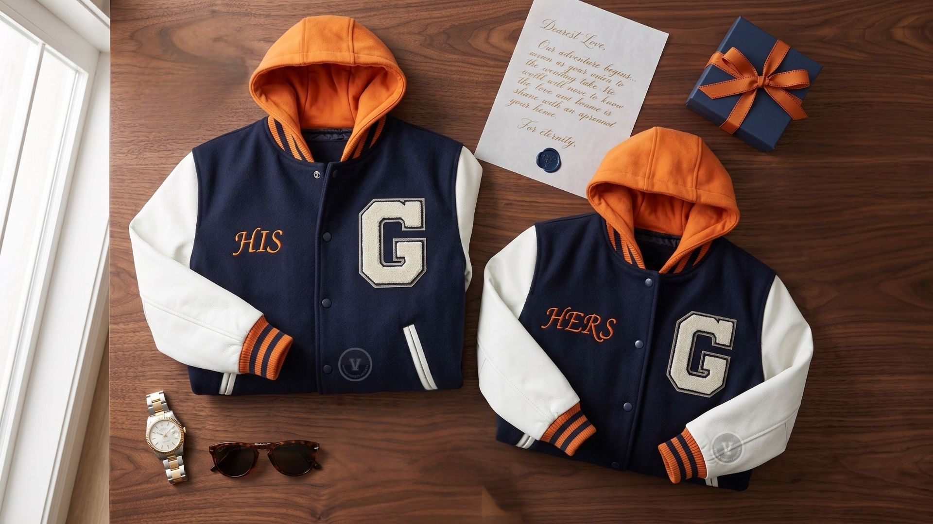 Couples Varsitys With Embroidered Names