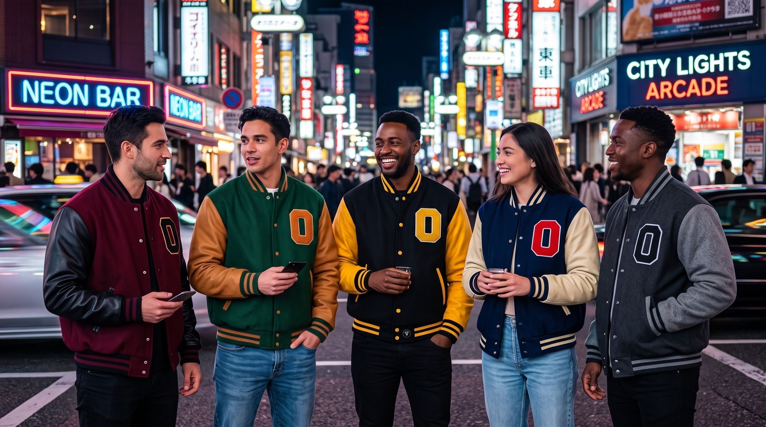 Varsity Jackets For City Nightlife Outfit