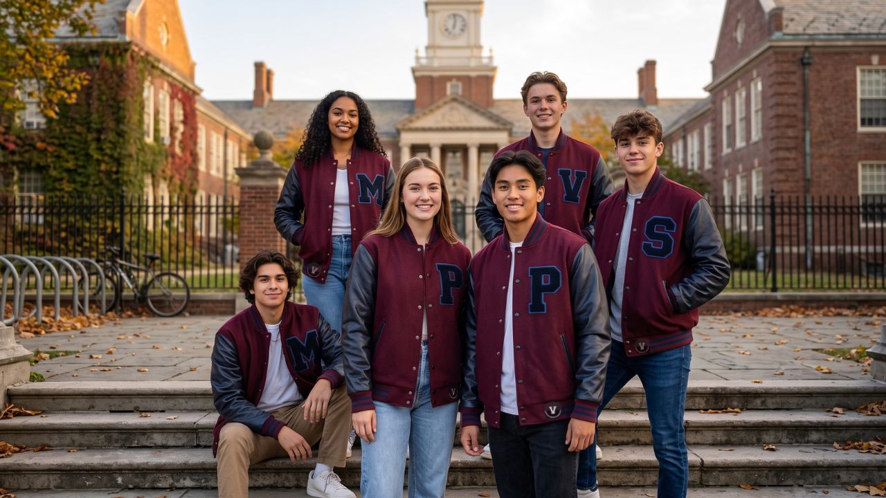 Design Varsity Jackets Old School Varsity Jackets with Chenille Letters