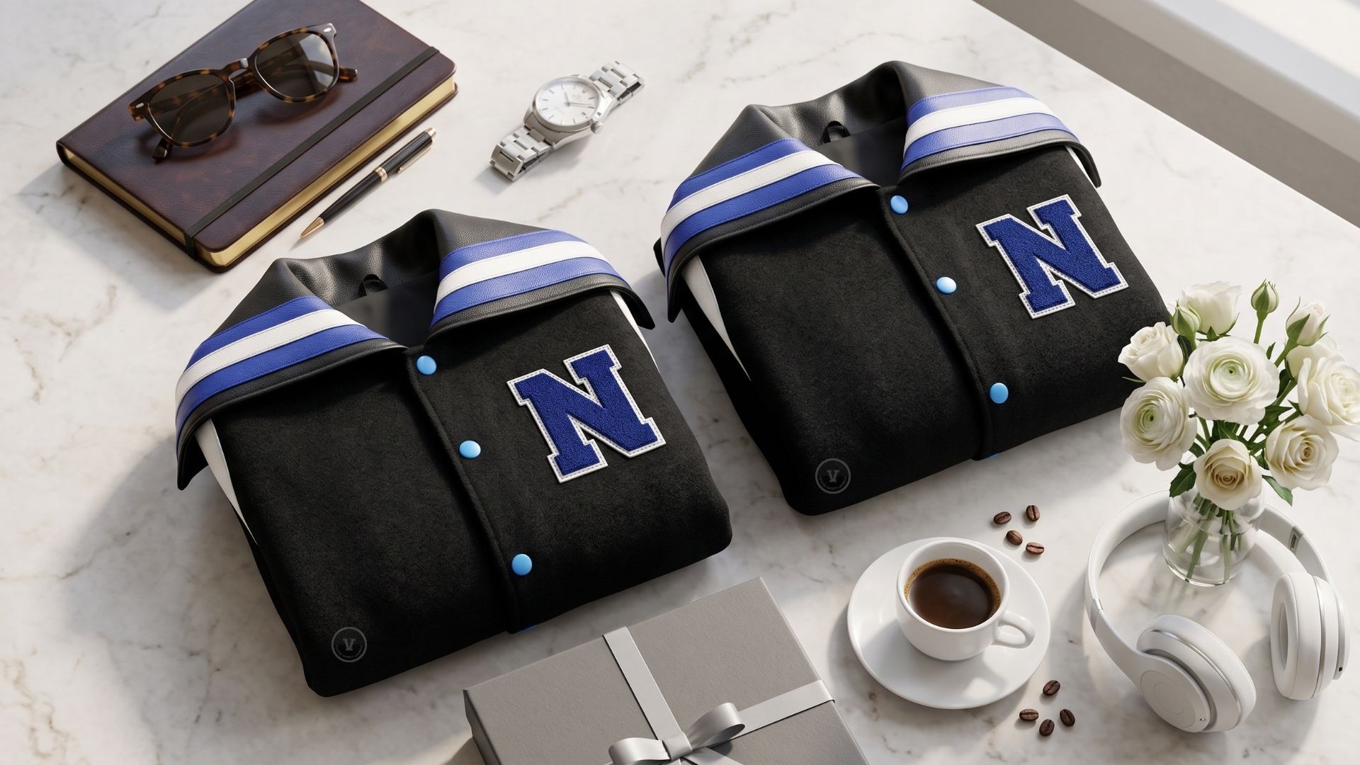Premium Sailor Collar Letterman Jackets