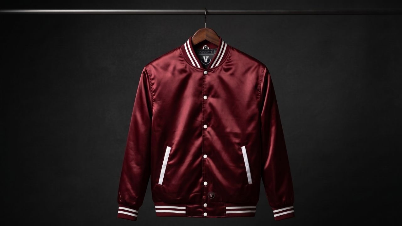 Satin Varsity Jackets with Shine